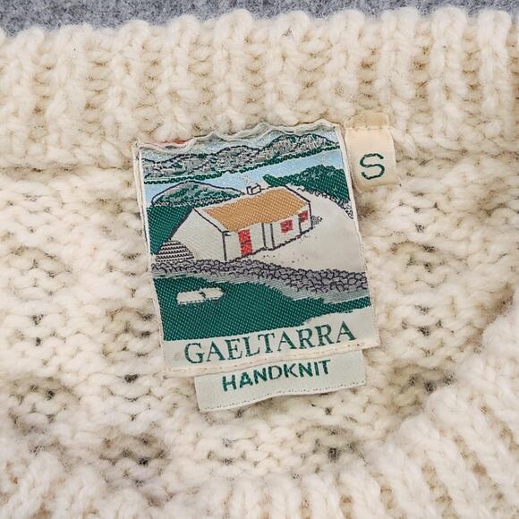 VTG Gaeltarra Sweater Womens Small Aran Fisherman Wool Handknit Ireland Cardigan - Picture 7 of 14